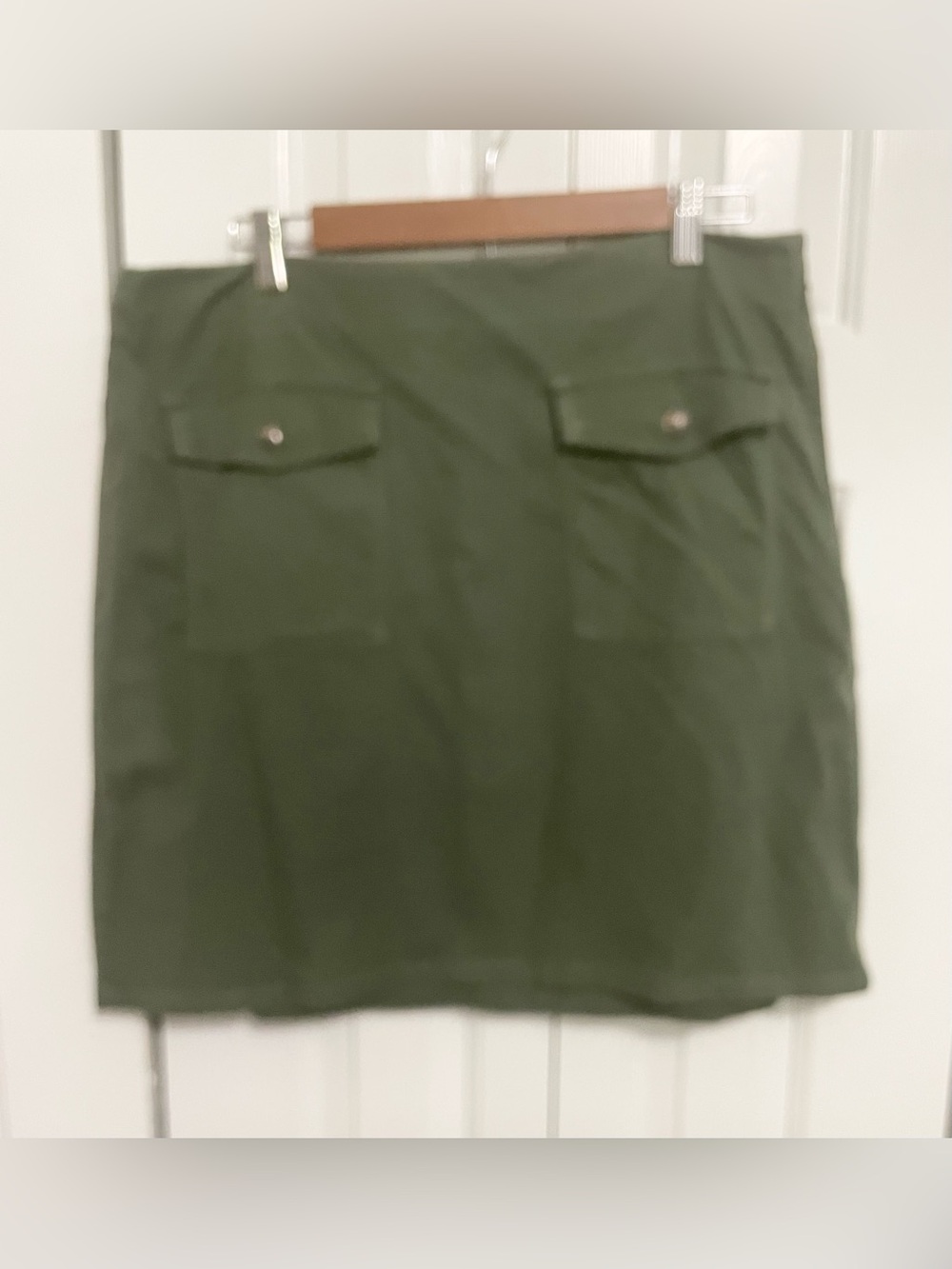 LOFT Olive Utility Skirt